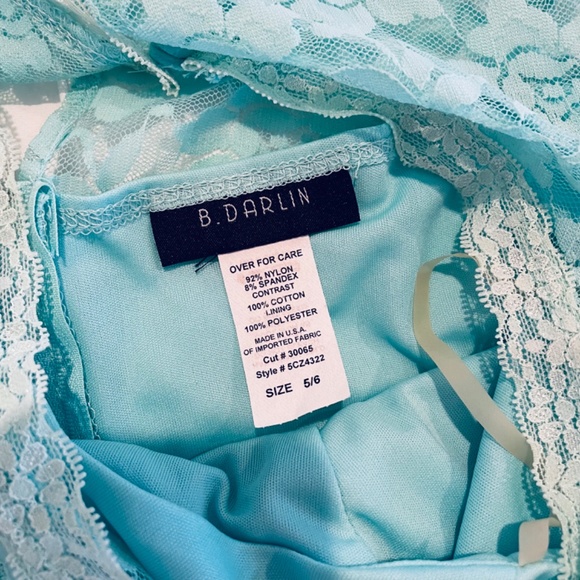 Aqua lace semi-formal dress - Picture 4 of 4